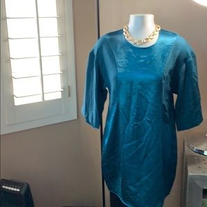 bCBG tunic top of dress